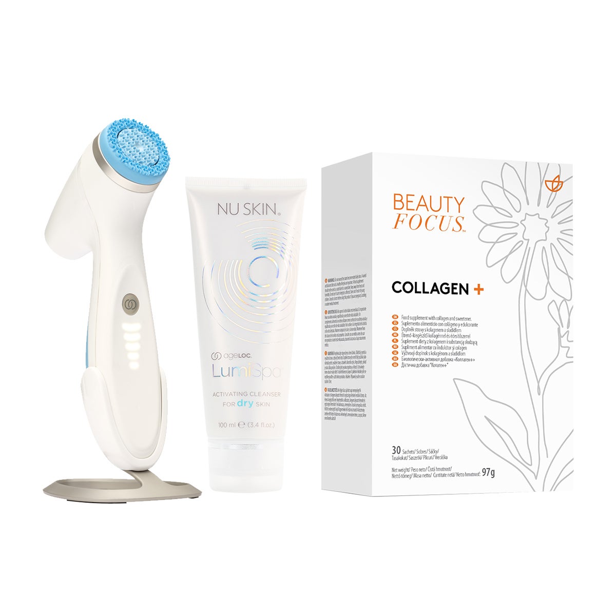 Collagen+ a LumiSpa iO System Dry Skin jsou lepší společně Collagen+ a LumiSpa iO System Dry Skin jsou lepší společně