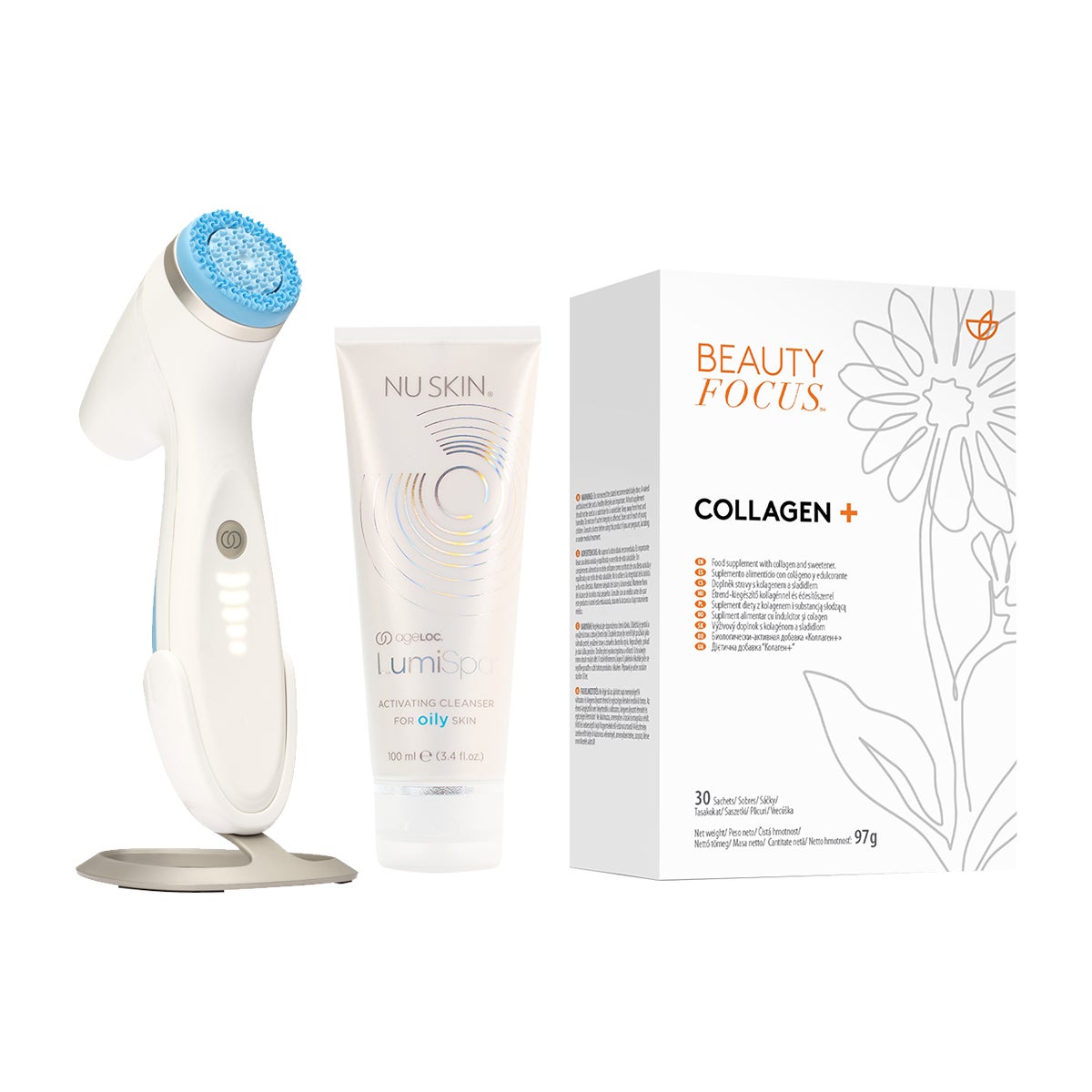 Collagen+ a ageLOC LumiSpa iO System Oily Skin jsou lepší společně Collagen+ a ageLOC LumiSpa iO System Oily Skin jsou lepší společně